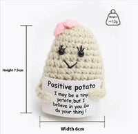 Fog White Bow Potato P Card